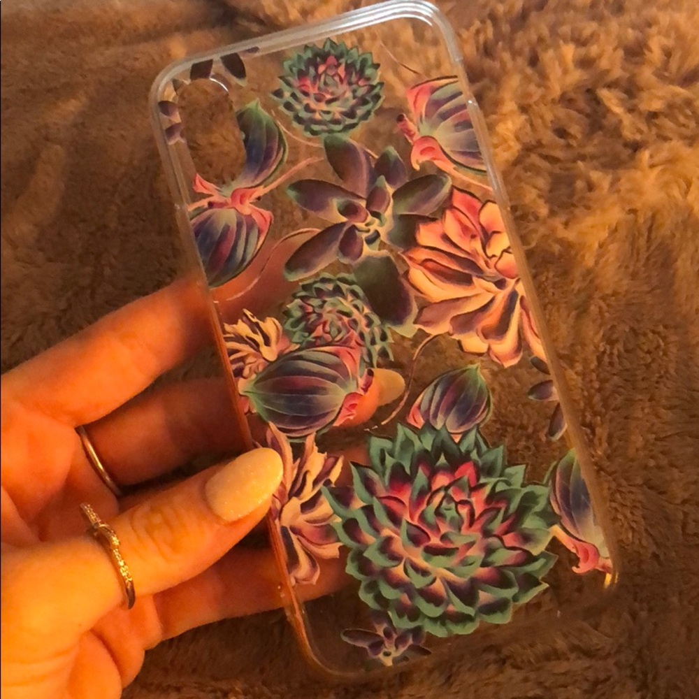 IPhone X colorful floral case